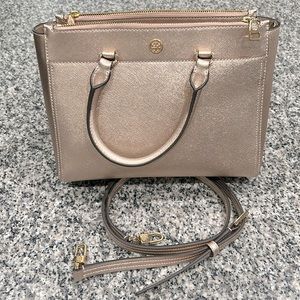 Tory Burch rose gold purse